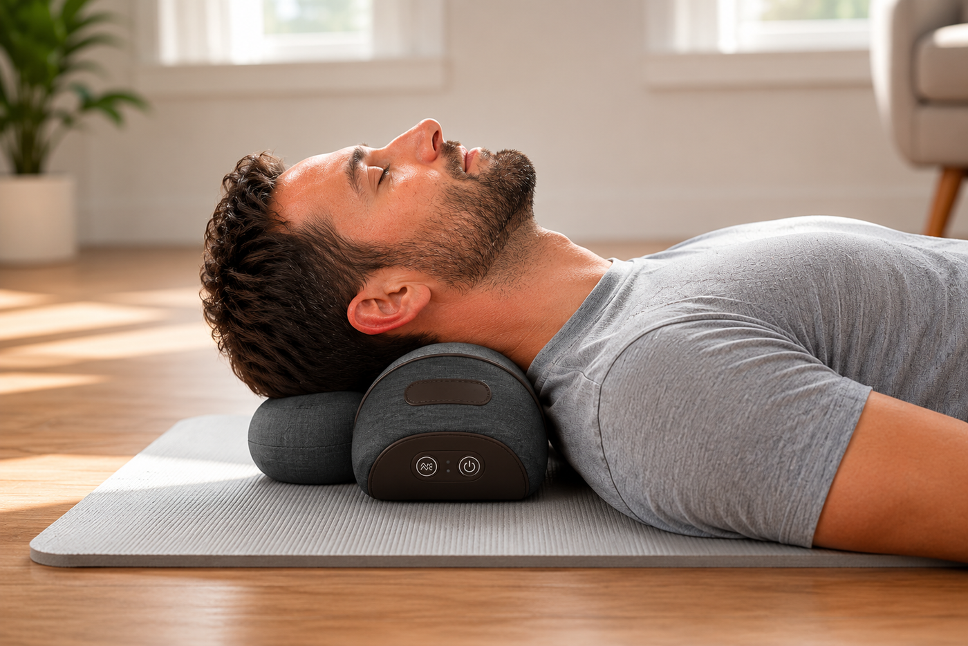 Lifestyle — person using CerviRest Pro