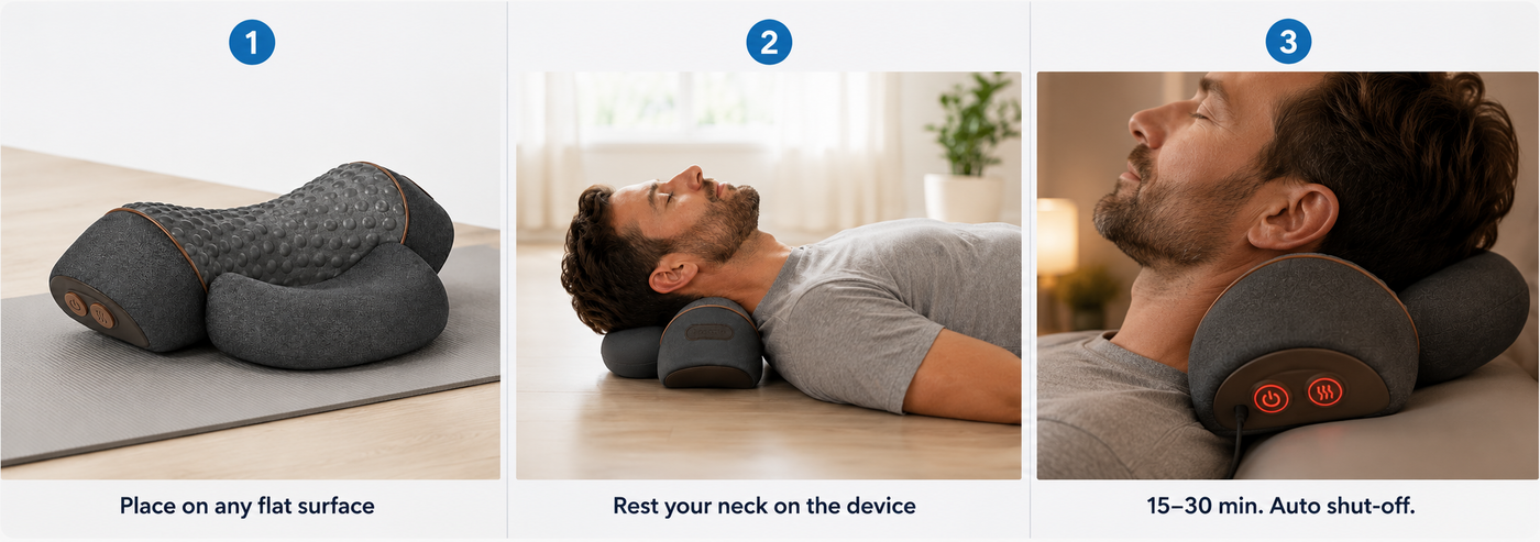 How to use — 3-step sequence
